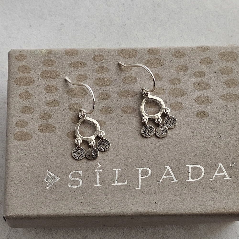 Silpada Sterling 925 Earrings Boho Hard to Find